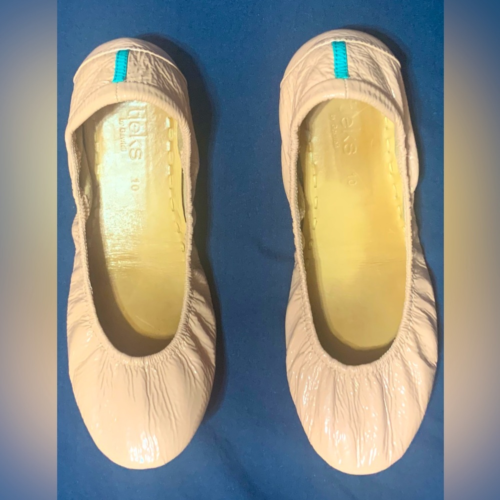 Tieks Blush Patent Size 10 - Excellent Condition - Not Broken In